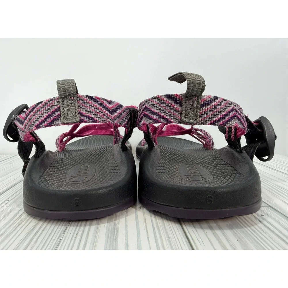Chaco Z Cloud 2 Sport Sandals Pink Purple Double Strap Toe Loop Womens Size 9